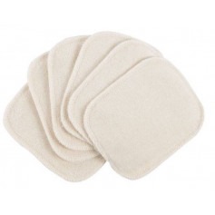 Lot de 6 lingettes lavables Bio