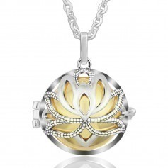 Bola cage Lotus doré