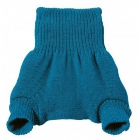 Culotte shorty Bleu en laine mérinos bio - Disana