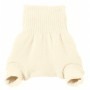 Culotte shorty Blanche en laine mérinos bio - Disana 
