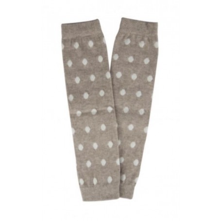 Jambières bébé Beige à pois blanc- Popolini