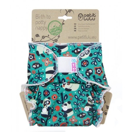 Couche lavable Bio à Velcros Maxi Night - Petit Lulu