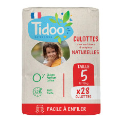 1 Paquet TIDOO - 36 Couches-culottes Stand up (T5) - 12/18 kg