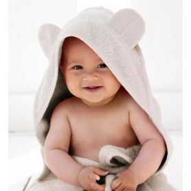 Serviette cape de bain bébé coton bio Mains Libres