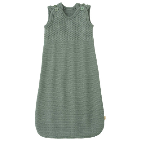 Gigoteuse sans manches bébé -Laine Mérinos Douce et Confortable - Couleur Jade