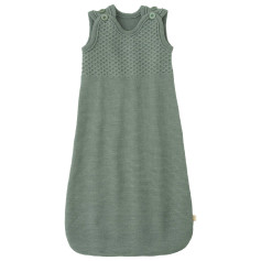 Gigoteuse sans manches bébé -Laine Mérinos Douce et Confortable - Couleur Jade