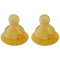 Lot de 2 tétines Hevea débit lent 3/24 mois