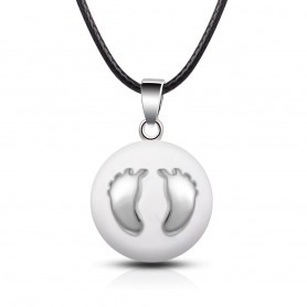 Bola de Grossesse Blanc / empreinte pied
